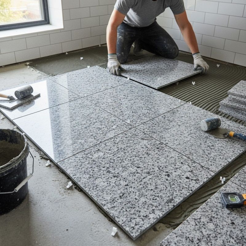 Marble Tile Floor Installation in Olathe, KS