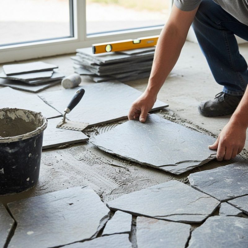 Stone Floor Installation in Overland Park, KS