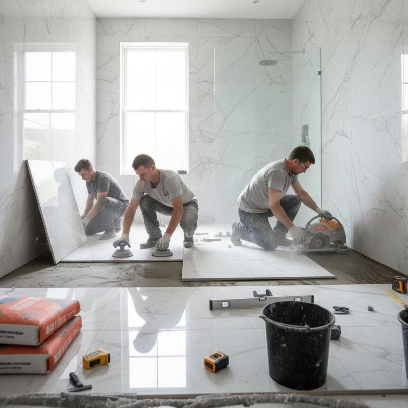 Stone Floor Installation in Olathe, KS