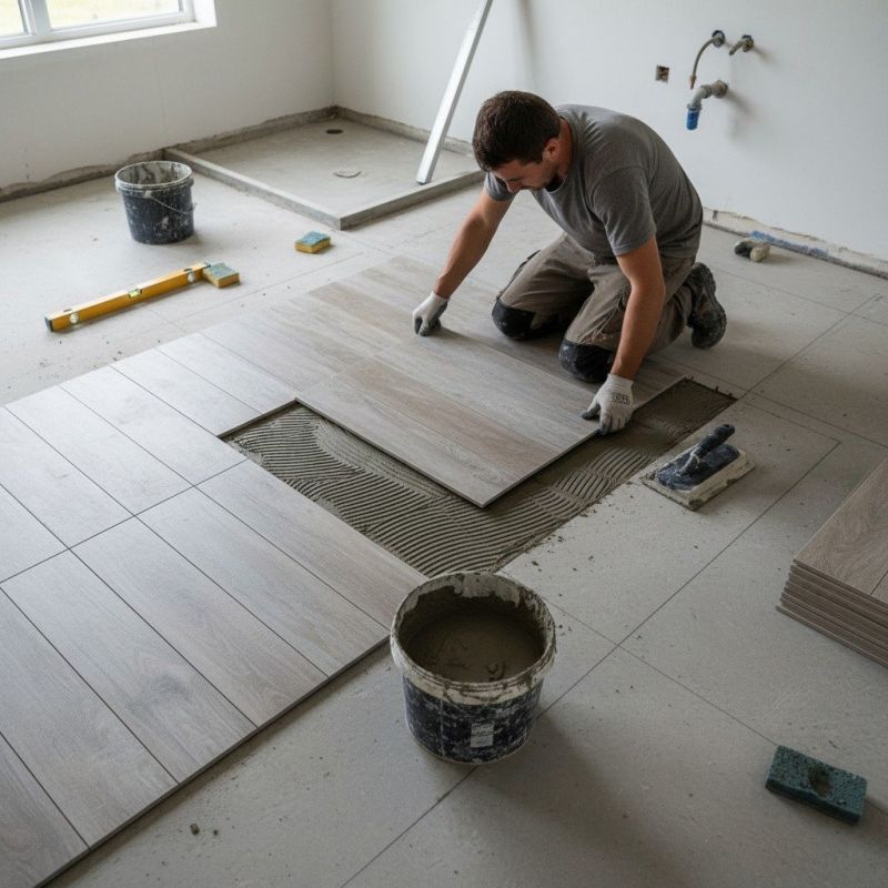 Travertine Floor Installation in Longmont, CO